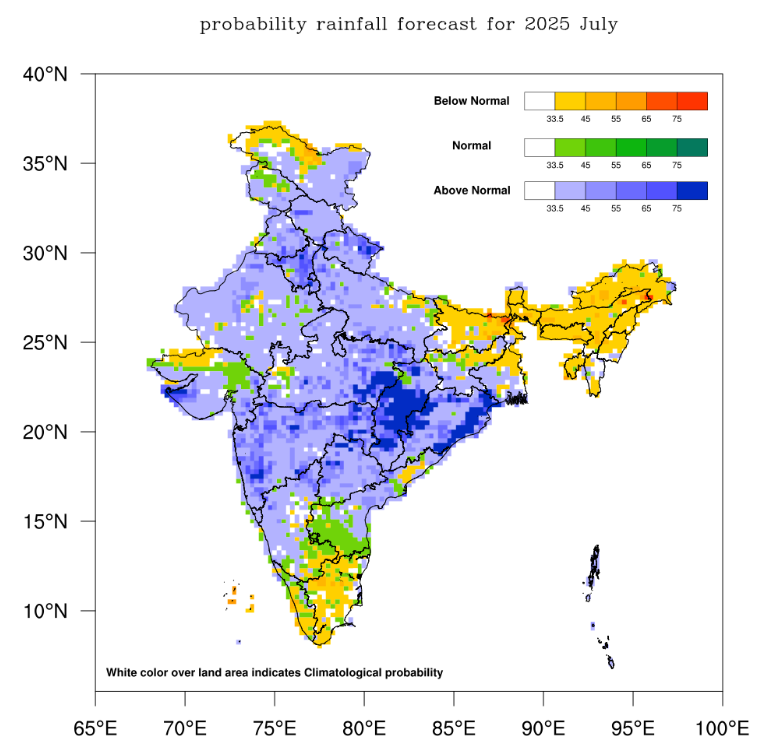 IMD forecast for July